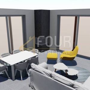 Istra, Labin, moderna prizemnica s bazenom i ljetnom kuhinjom