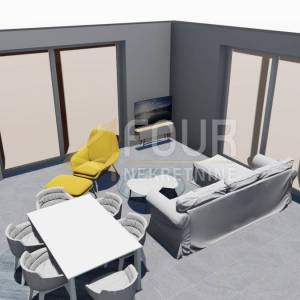 Istra, Labin, moderna prizemnica s bazenom i ljetnom kuhinjom