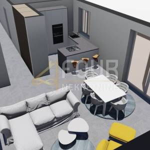 Istra, Labin, moderna prizemnica s bazenom i ljetnom kuhinjom