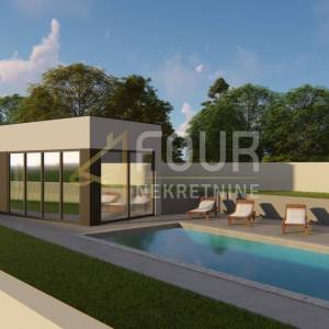 Istra, Labin, moderna prizemnica s bazenom i ljetnom kuhinjom