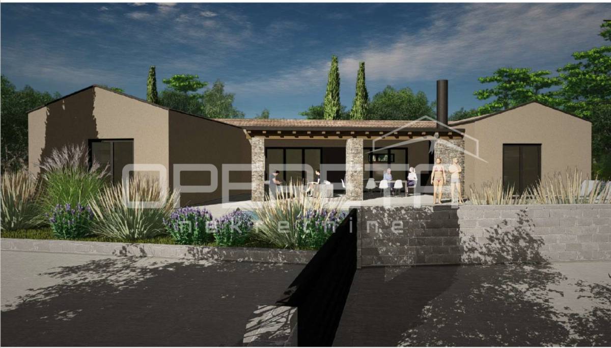 ISTRA, LINDAR (okolica)  - Građevinska parcela s idejnim projektom
