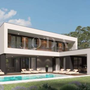 Kršan, moderna Villa na kraju mjesta