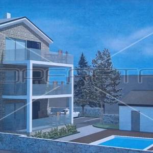 Kuća s 4 apartmana, pogled na more, garaža, dvorište, Tisno, 290 m2