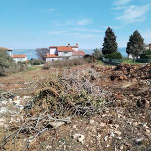 Labin, okolica, građevinsko zemljište sa pogledom na more
