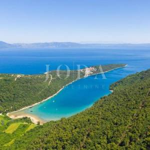 Labin, okolica, kuća sa bazenom i prekrasnim pogledom na more