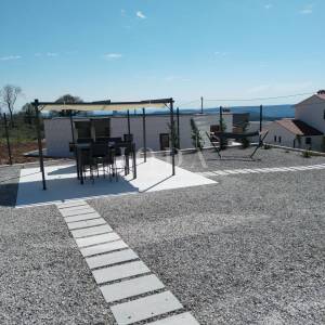 Labin, okolica, nova Villa sa prekrasnim pogledom na more