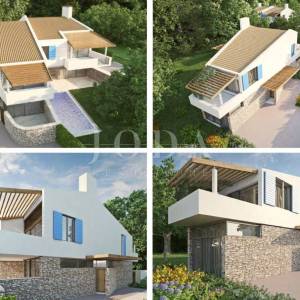 Labin, okolica, projekt Villa sa započetom gradnjom