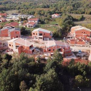 Labin, okolica, projekt Villa sa započetom gradnjom