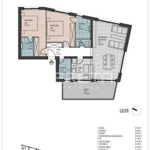 Luksuzni Penthouse na 70 m od mora –  S3A – Okrug Donji, Čiovo