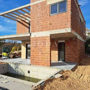 Moderna villa s bazenom i pogledom na more, otok Krk