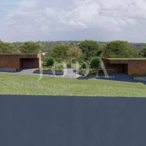 MOTOVUN okolica,građenisko zemljište sa projektom za 4 Ville sa bazenima