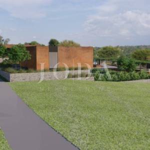 MOTOVUN okolica,građenisko zemljište sa projektom za 4 Ville sa bazenima