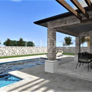 Nova samostojeća villa s bazenom, okolica Vrbnika