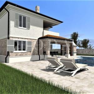 Nova samostojeća villa s bazenom, okolica Vrbnika