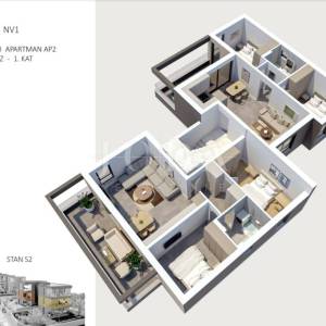 Novalja residences 1. kat