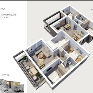 Novalja residences 2. kat