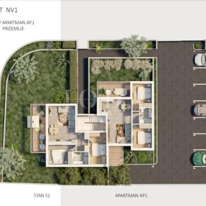 Novalja residences prizemlje