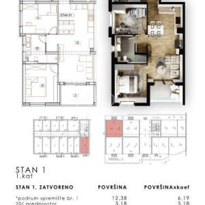 Novogradnja na Kastvu 90m2