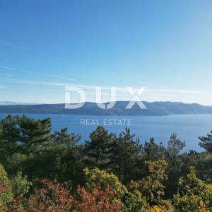 OPATIJA, BRSEČ, NAČINOVIĆI- građevinsko zemljište 543m2 s projektom za villu i s panoramskim pogledom na more 