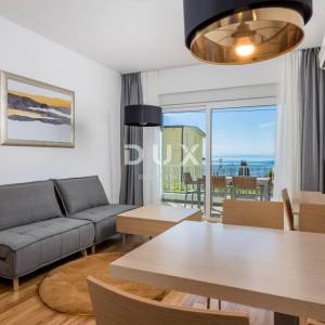 OPATIJA, IČIĆI – moderan stan za dugoročni najam s bazenom i panoramskim pogledom na more
