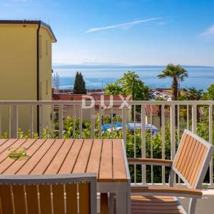 OPATIJA, IČIĆI – moderan stan za dugoročni najam s bazenom i panoramskim pogledom na more