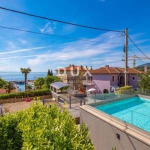 OPATIJA, IČIĆI – moderan stan od 66 m² za dugoročni najam, s bazenom i panoramskim pogledom na more