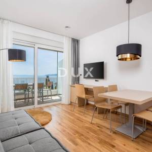 OPATIJA, IČIĆI – moderan stan od 51 m² za dugoročni najam, s bazenom i panoramskim pogledom na more