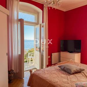 OPATIJA, LOVRAN- prekrasna prilika za kupnju povijesnog stana u vili, drugi red do mora, terasa i pogled