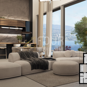 Opatija, projekt - moderna vila s bazenom i pogledom na more