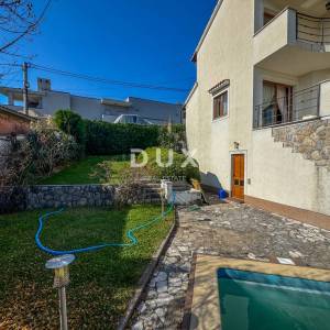 OPATIJA - samostojeća kuća s bazenom i kvalitetnom okućnicom, privatnost i predivan pogled na more