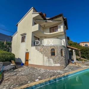 OPATIJA - samostojeća kuća s bazenom i kvalitetnom okućnicom, privatnost i predivan pogled na more