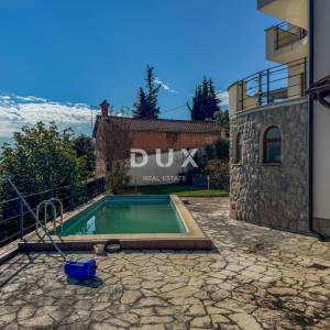 OPATIJA - samostojeća kuća s bazenom i kvalitetnom okućnicom, privatnost i predivan pogled na more