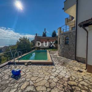 OPATIJA - samostojeća kuća s bazenom i kvalitetnom okućnicom, privatnost i predivan pogled na more