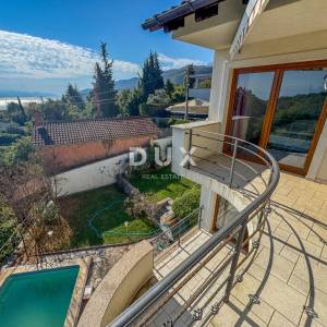 OPATIJA - samostojeća kuća s bazenom i kvalitetnom okućnicom, privatnost i predivan pogled na more