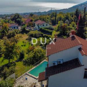 OPATIJA - samostojeća kuća s bazenom i kvalitetnom okućnicom, privatnost i predivan pogled na more