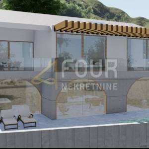 Otok Krk - Malinska, građevinsko zemljište 611m2 za vilu s bazenom