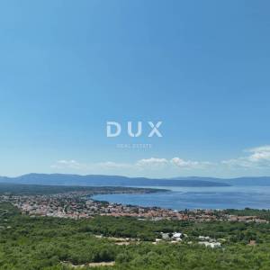 OTOK KRK, MALINSKA (okolica) - Građevinsko zemljište s projektom