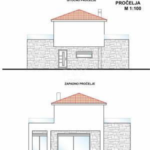 OTOK KRK, MALINSKA (okolica) - Građevinsko zemljište s projektom