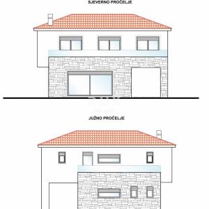 OTOK KRK, MALINSKA (okolica) - Građevinsko zemljište s projektom