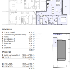 PAG, MANDRE - Moderna novogradnja u prizemlju 80 metara od plaže! S3