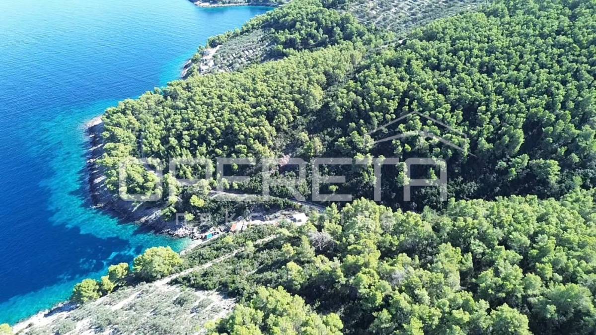 Poljoprivredno zemljiste s kućicom, nedaleko od mora, Vela Luka
