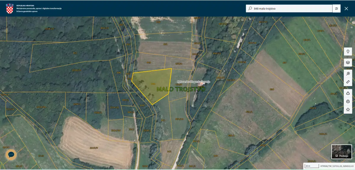 Poljoprivredno zemljište, Bjelovar / Veliko Trojstvo / Vrbica, 4222 m²
