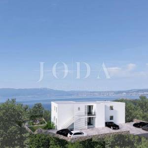 Prekrasan apartman s pogledom na Kvarnerski zaljev u Omišlju