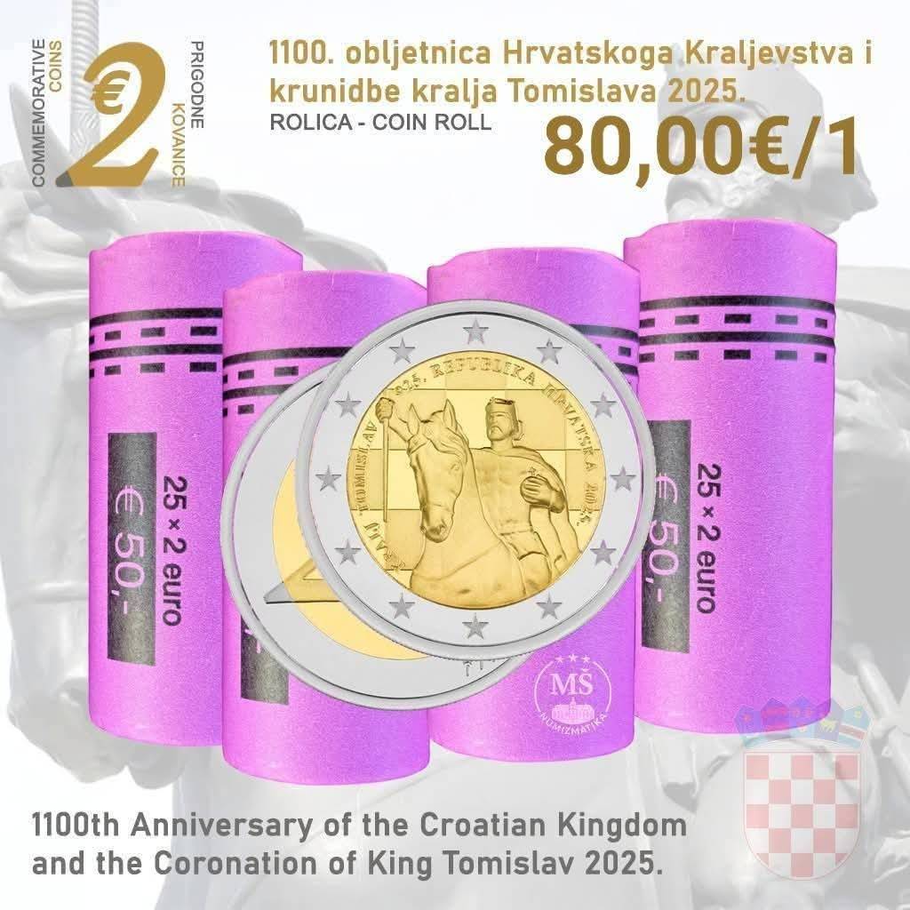 Prigodna kovanica 2€ kralj Tomislav