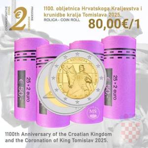 Prigodna kovanica 2€ kralj Tomislav