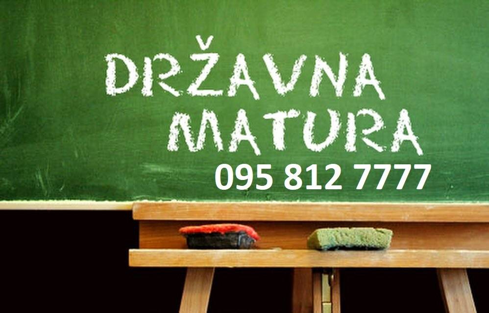 PRIPREME ZA DRŽAVNU MATURU, INDIVIDUALNE ili grupne