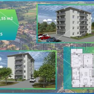 Prodaja, Stan, Ludbreg, Ulica Augosta Šenoe, 2,5s, 65m2