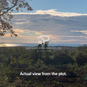 Prodaje se građevinsko zemljište Bale s pogledom na more 1400m2