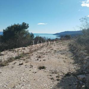 Rabac, građevinsko zemljište sa građevinskom dozvolom, projektom i pogledom na more
