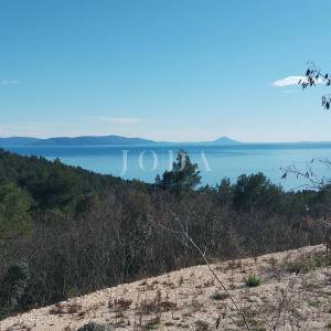 Rabac, građevinsko zemljište sa građevinskom dozvolom, projektom i pogledom na more